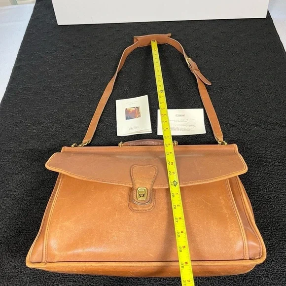Vintage Coach Beekman 5266 Shoulder Bag Leather Messenger Briefcase Laptop - Picture 12 of 16